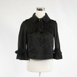 Black cotton blend GUESS JEANS blazer jacket Small